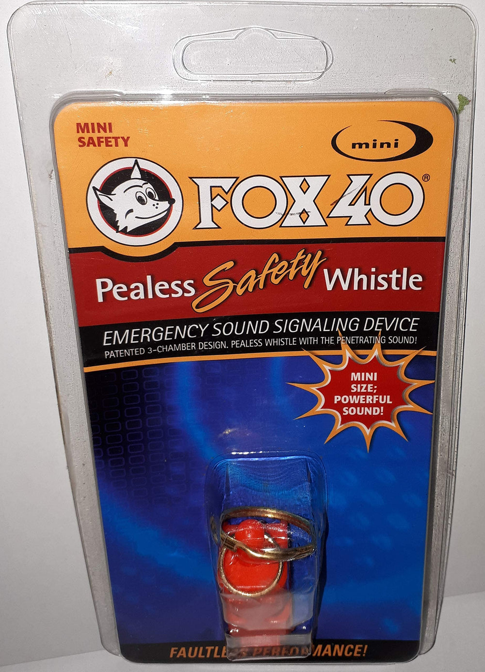 Fox 40 Sea Sport Mini Whistle blue pocket-size design for easy carry