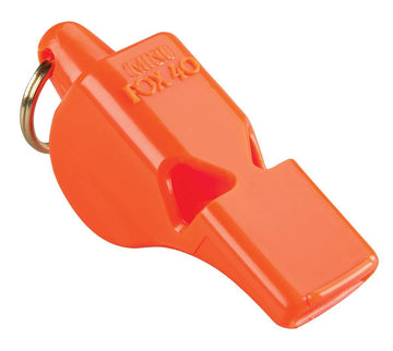 Fox 40 Sea Sport Mini Whistle orange, compact and high-pitched for clear signaling.