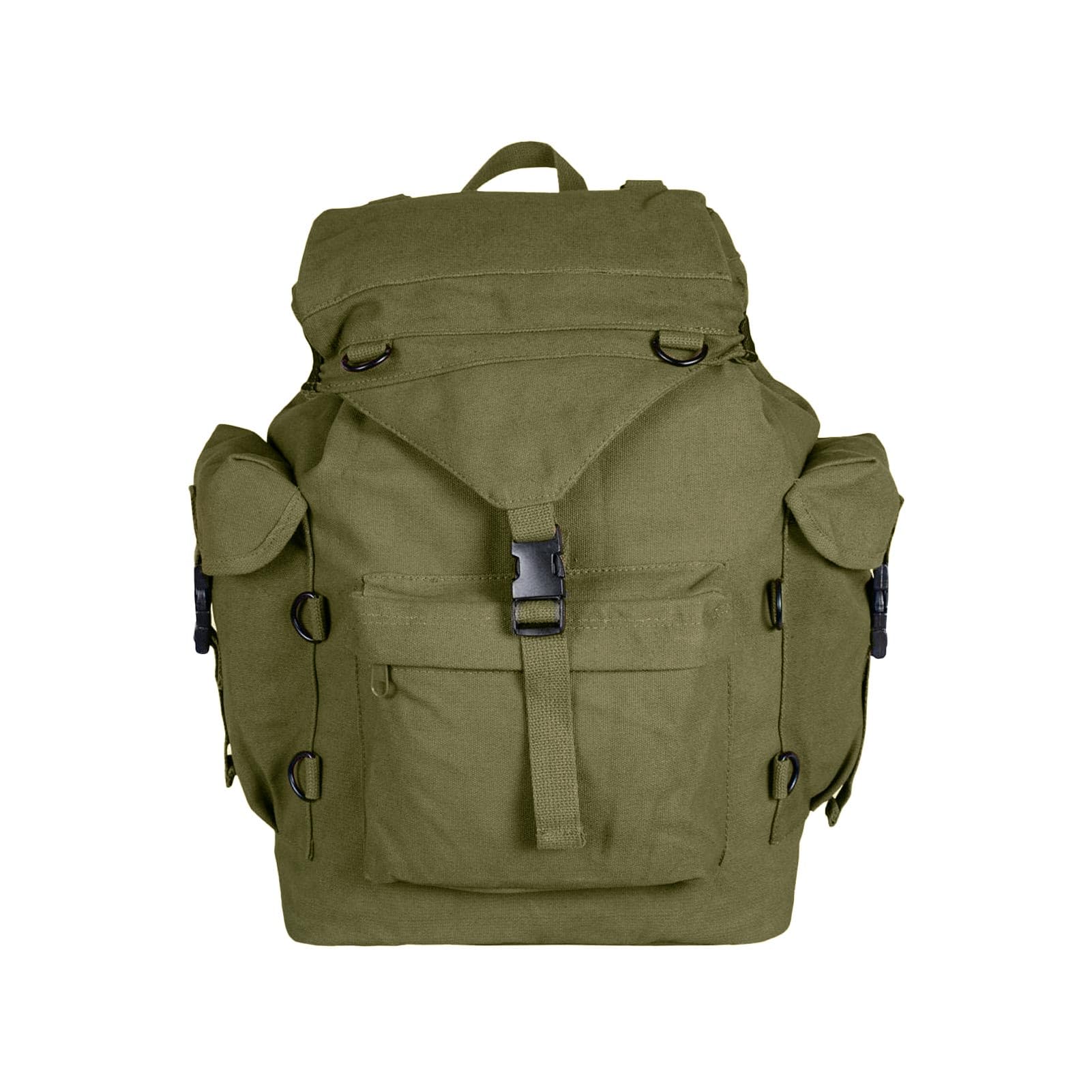 FOX OUTDOOR PRODUCTS Australian Style Rucksack front view shows durable canvas for long trips