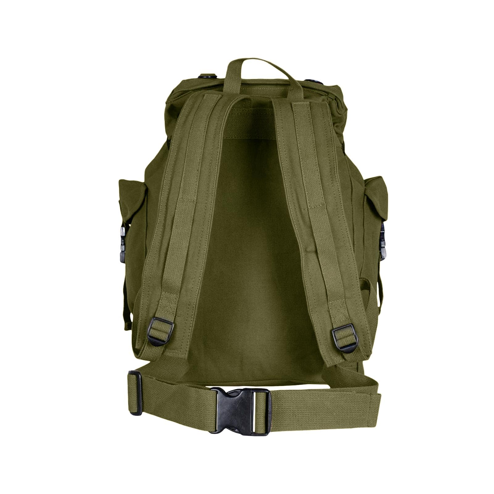 FOX OUTDOOR PRODUCTS Australian Style Rucksack waist strap stabilizes loads during travel