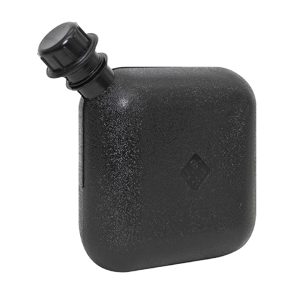 Fox Outdoor GI canteen cap closeup highlights leak-resistant screw cap.