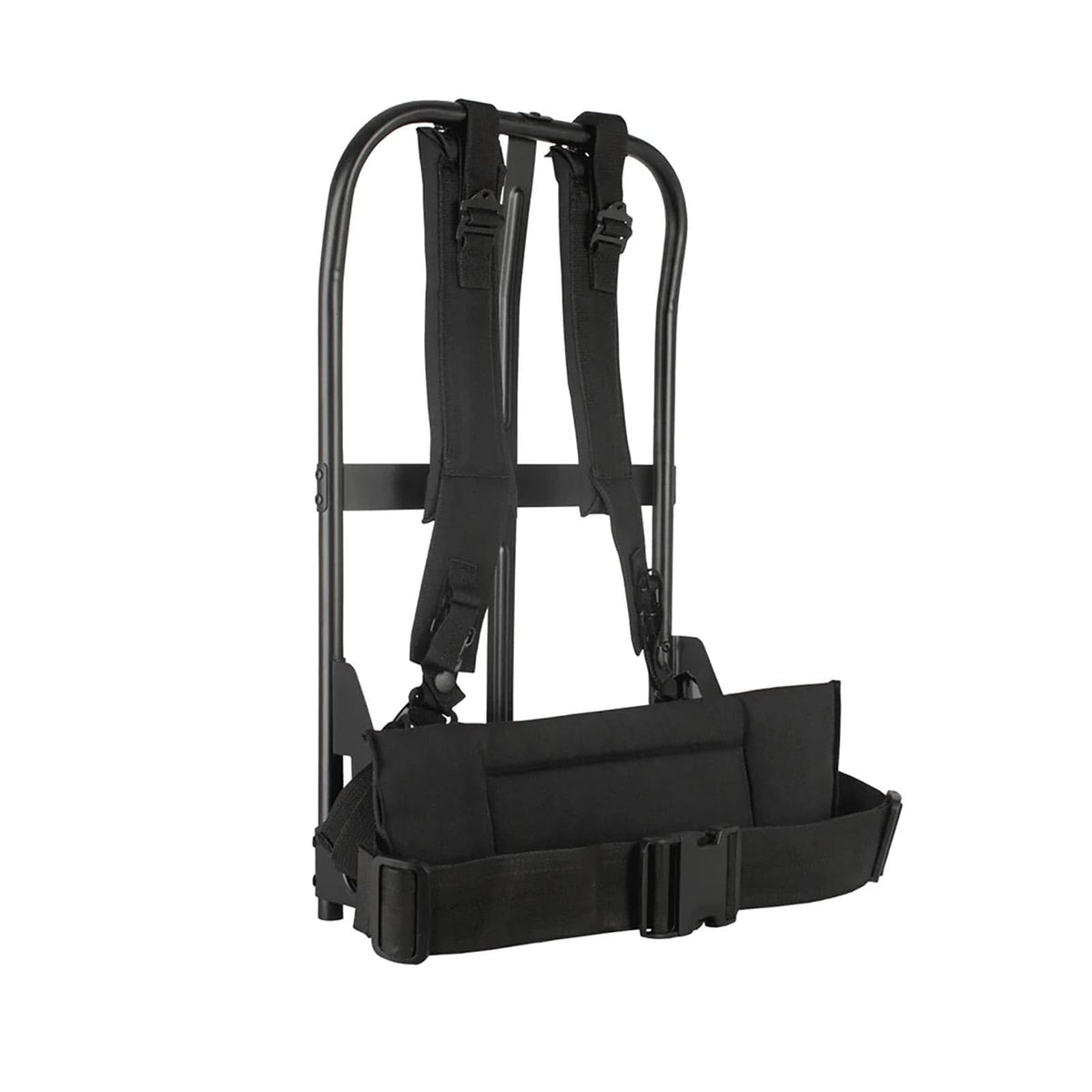 Fox Outdoor LC-1 frame front view showing compatibility with medium to large A.L.I.C.E. packs