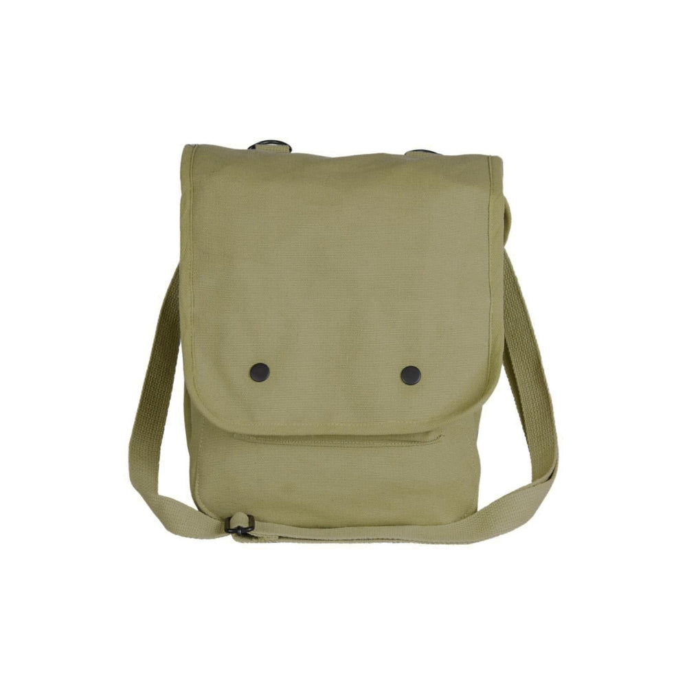 Fox Outdoor Map Case in olive drab, back view, reinforced panel for long-lasting durability.