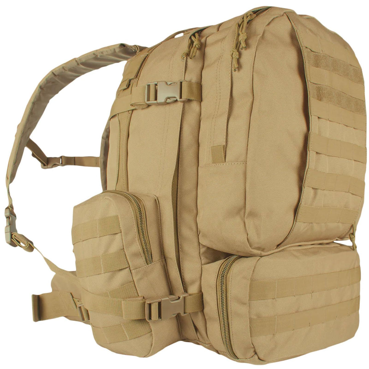 Fox Outdoor Products Advanced 3-Day Combat Pack main compartment keeps gear organized for extended trips.