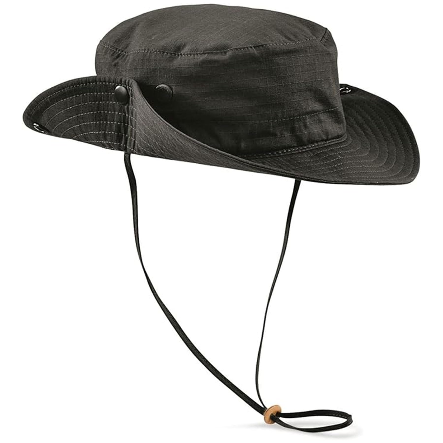 FOX OUTDOOR PRODUCTS Advanced Boonie Hat, neck protector view, vented design keeps you cool.