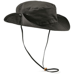 FOX OUTDOOR PRODUCTS Advanced Boonie Hat, neck protector view, vented design keeps you cool.