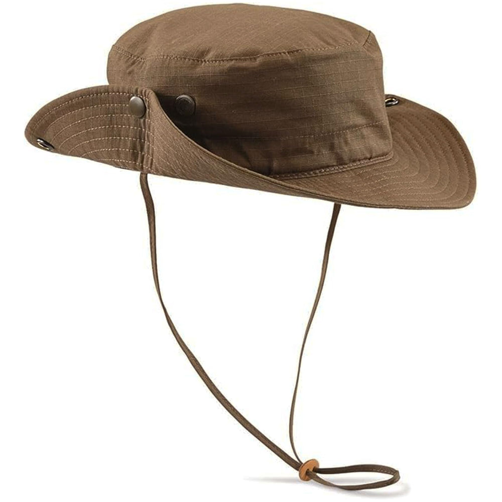 Fox Outdoor hat with removable neck protector for exposed neck relief