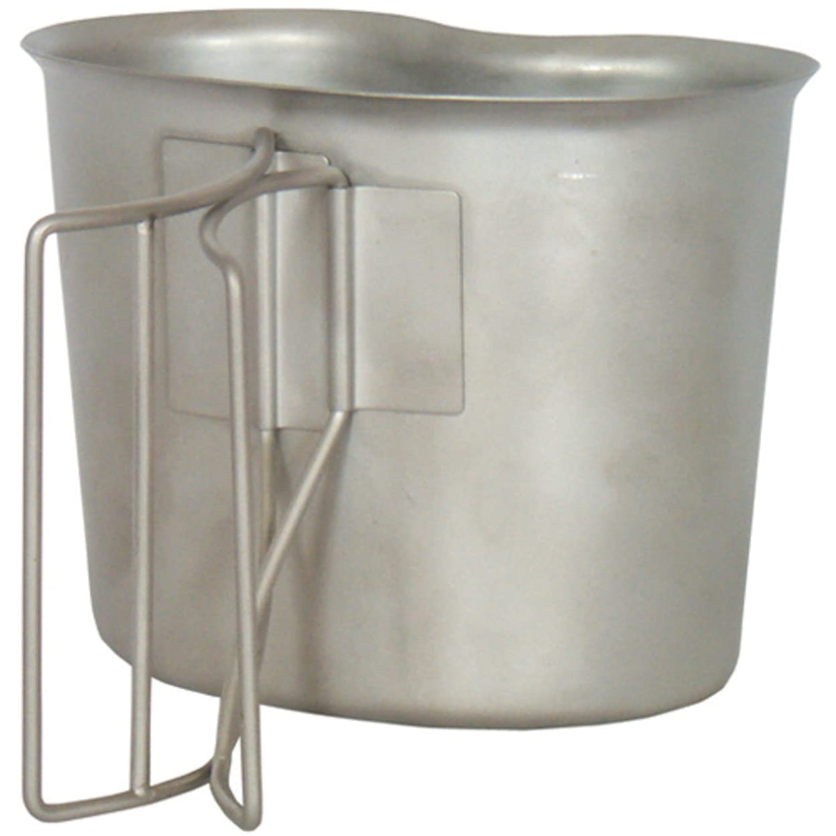 Fox Outdoor Products aluminum canteen cup 1 quart, lightweight GI-style mug for field use.
