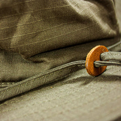 FOX Outdoor Boonie Hat Olive Drab detail showing neck protector and vented design for hot-weather use