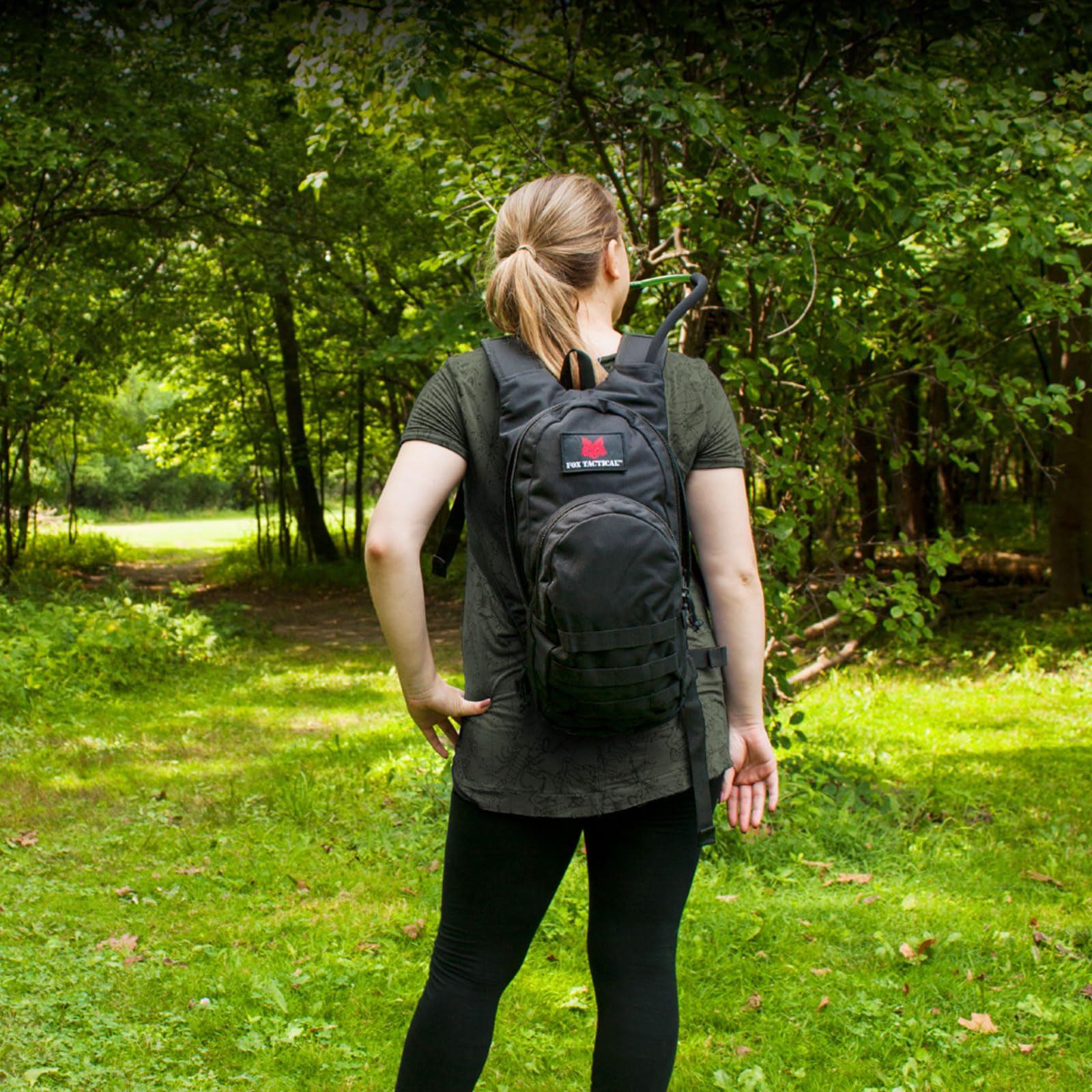 Fox Outdoor Products top carry handle and ID patches enable quick grab-and-go.