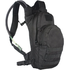 Fox Outdoor Products compact hydration backpack front view for hands-free hydration on hikes.