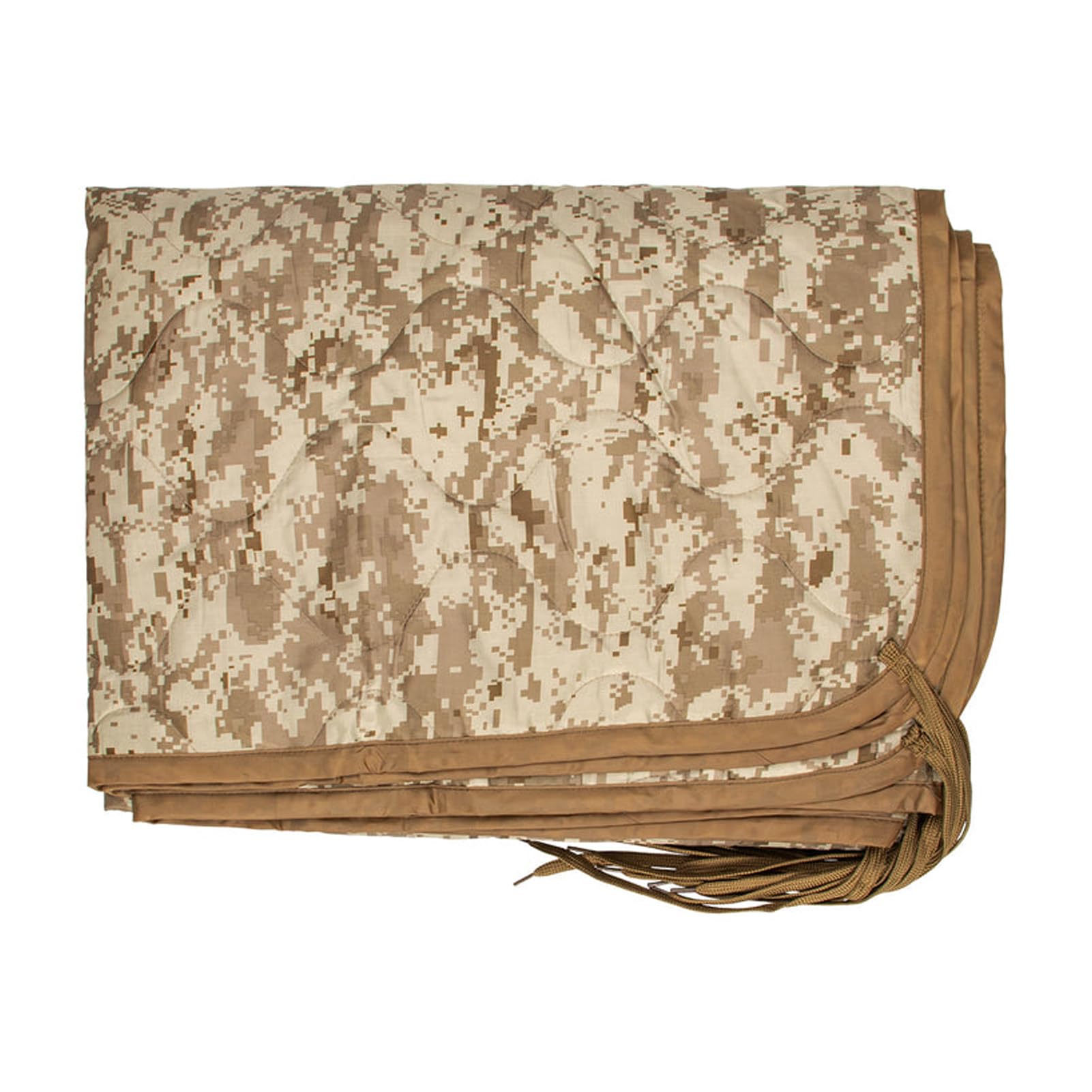 Fox Outdoor Products poncho liner in digital desert camouflage provides versatile warmth for outdoor activities.
