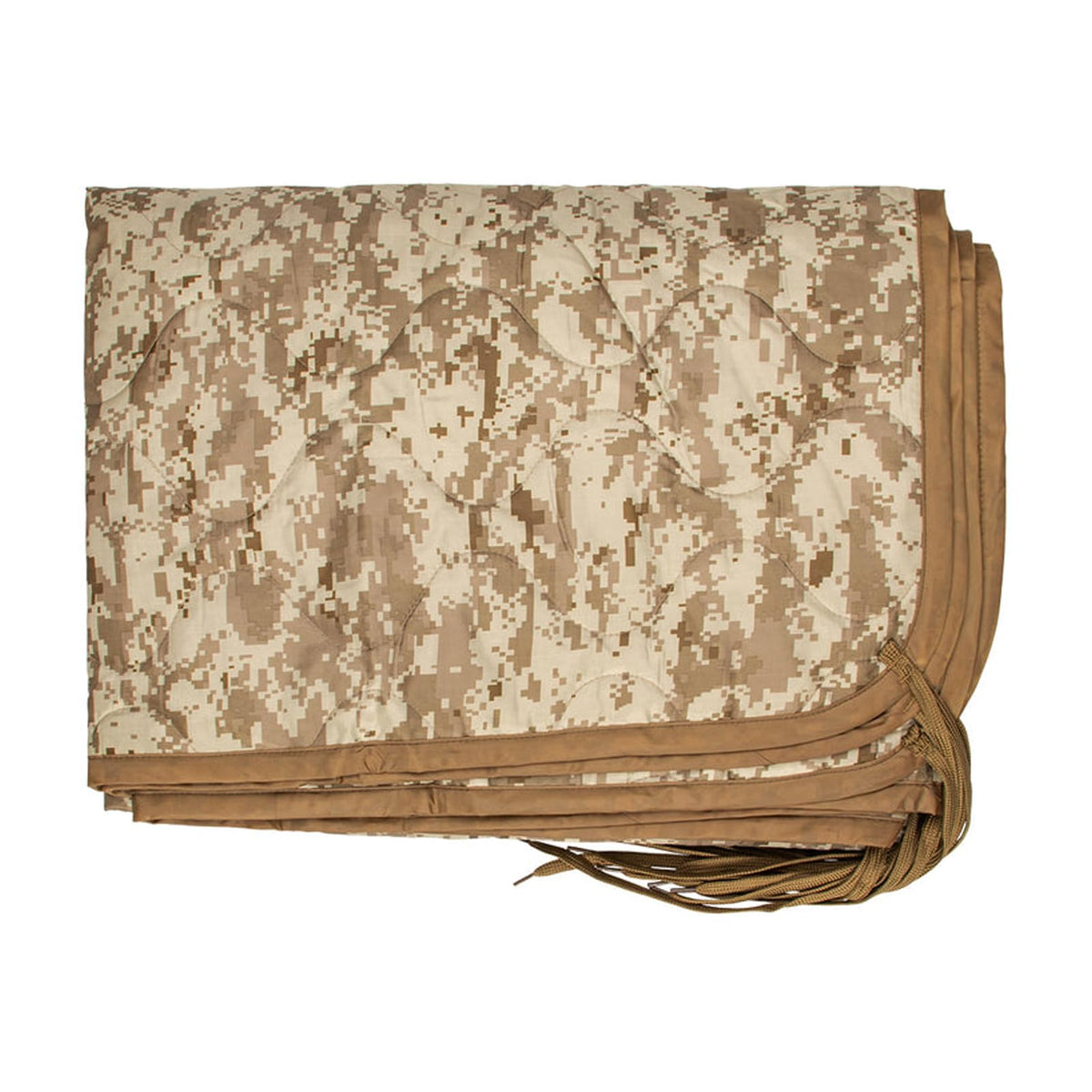 Fox Outdoor Products poncho liner in digital desert camouflage provides versatile warmth for outdoor activities.