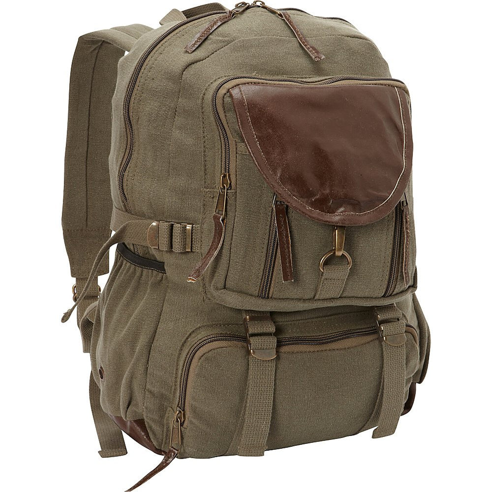 FOX OUTDOOR PRODUCTS Retro Parisian Daypack front view with organized compartments for daily use.