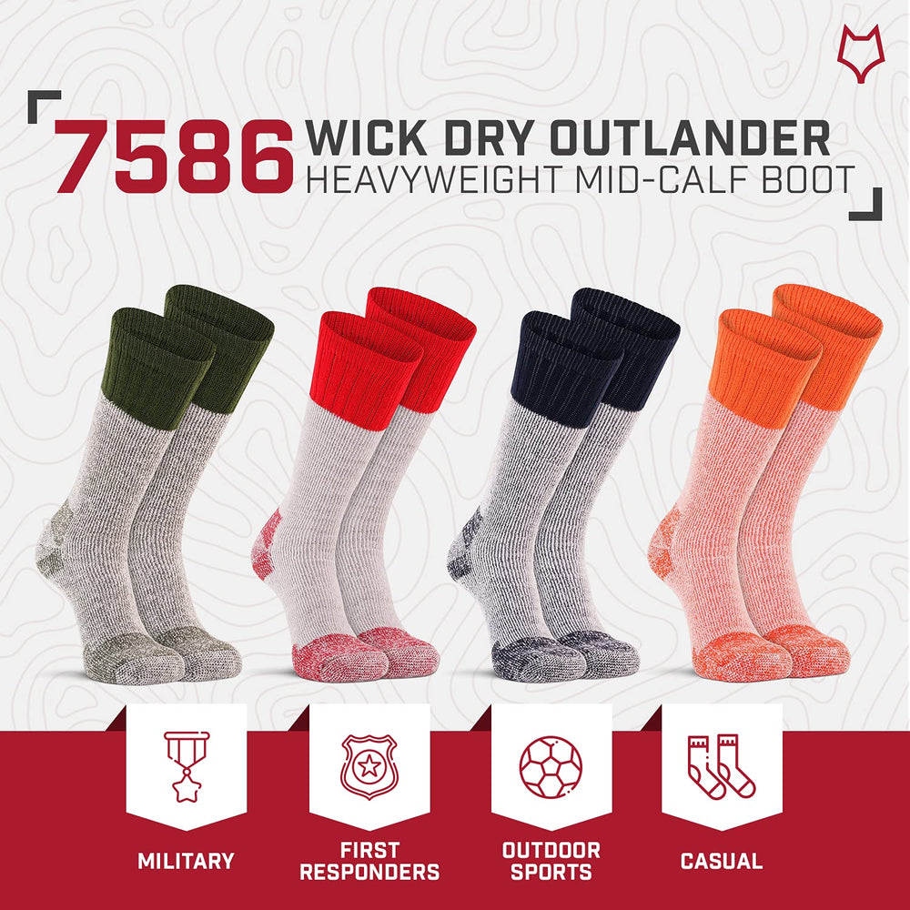 FOX RIVER Wick Dry Outlander boot sole detail highlighting traction