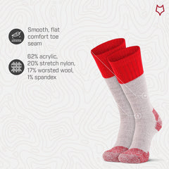 FOX RIVER Wick Dry Outlander socks pair displaying mid-calf warmth