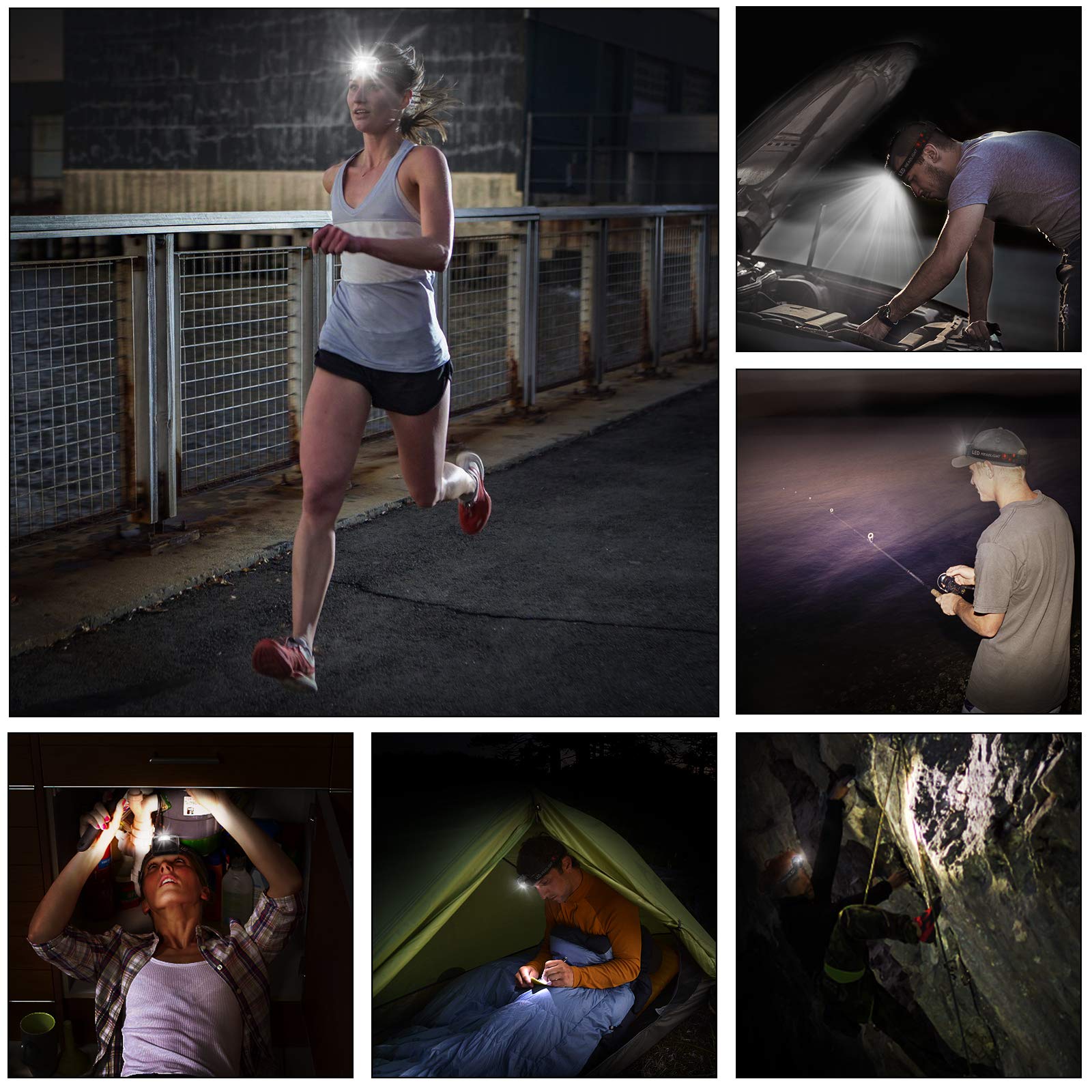 Foxdott Lightweight Headlamp comfortable for extended wear during hikes.
