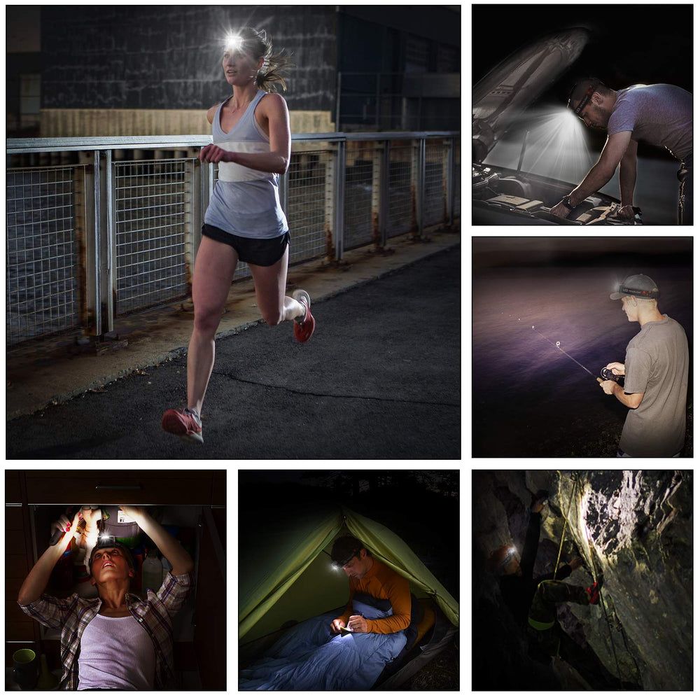 Foxdott Lightweight Headlamp comfortable for extended wear during hikes.