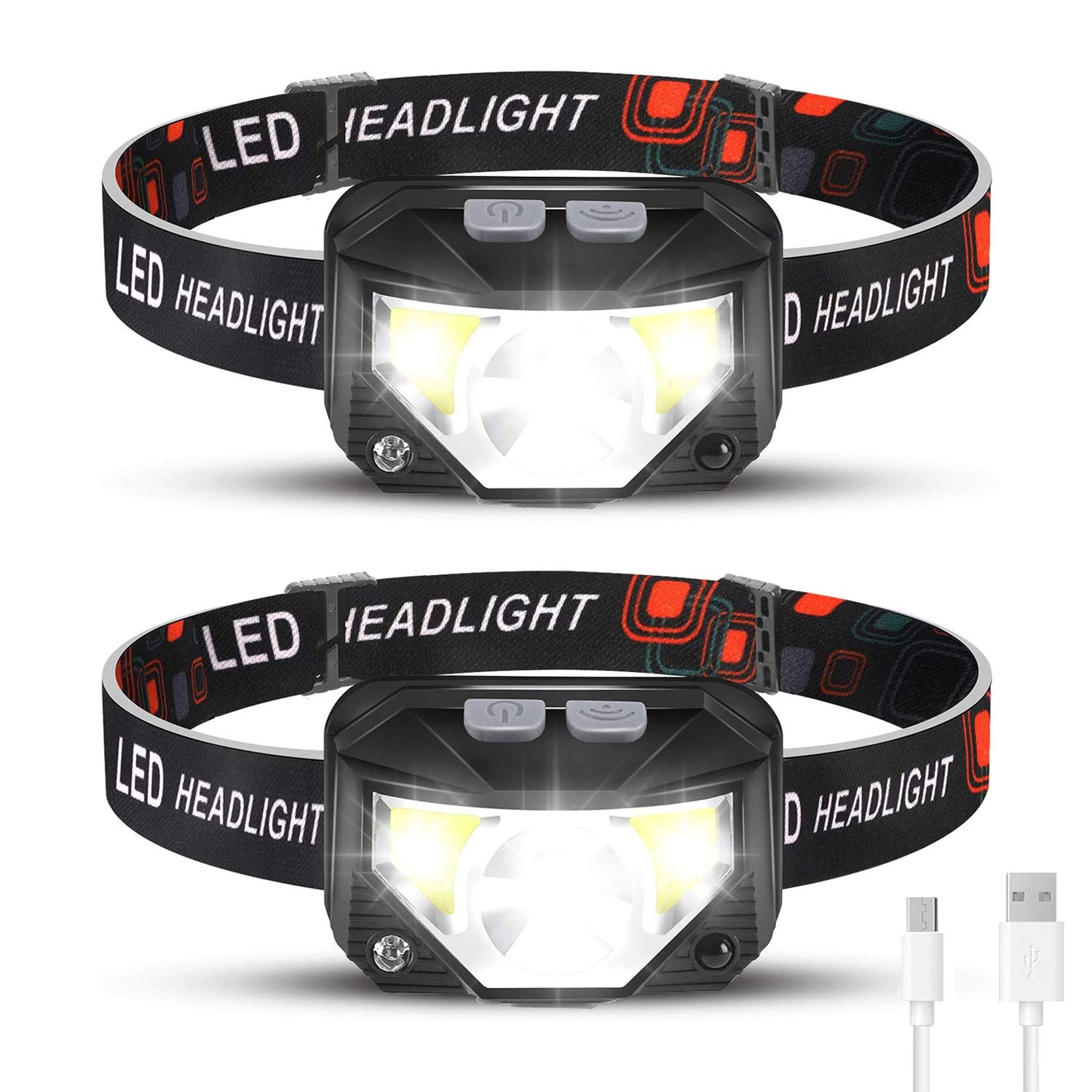 Foxdott Rechargeable Headlamp Pack with LED light for reliable outdoor illumination.