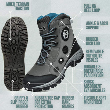 Foxelli wading boots ready to pair with neoprene booties