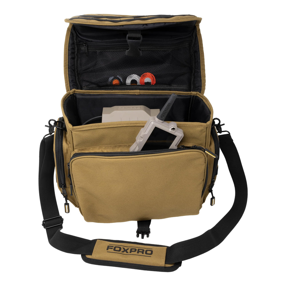 Inside the FOXPRO Carry Bag XL, large space fits X-Series call with X-Decoy