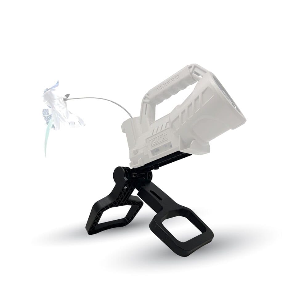 FOXPRO Handle Stand elevates your game call for better sound distribution and easy field transport.