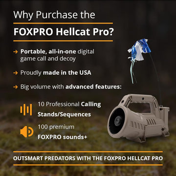 FOXPRO Hellcat Pro auxiliary jack for second decoy compatibility