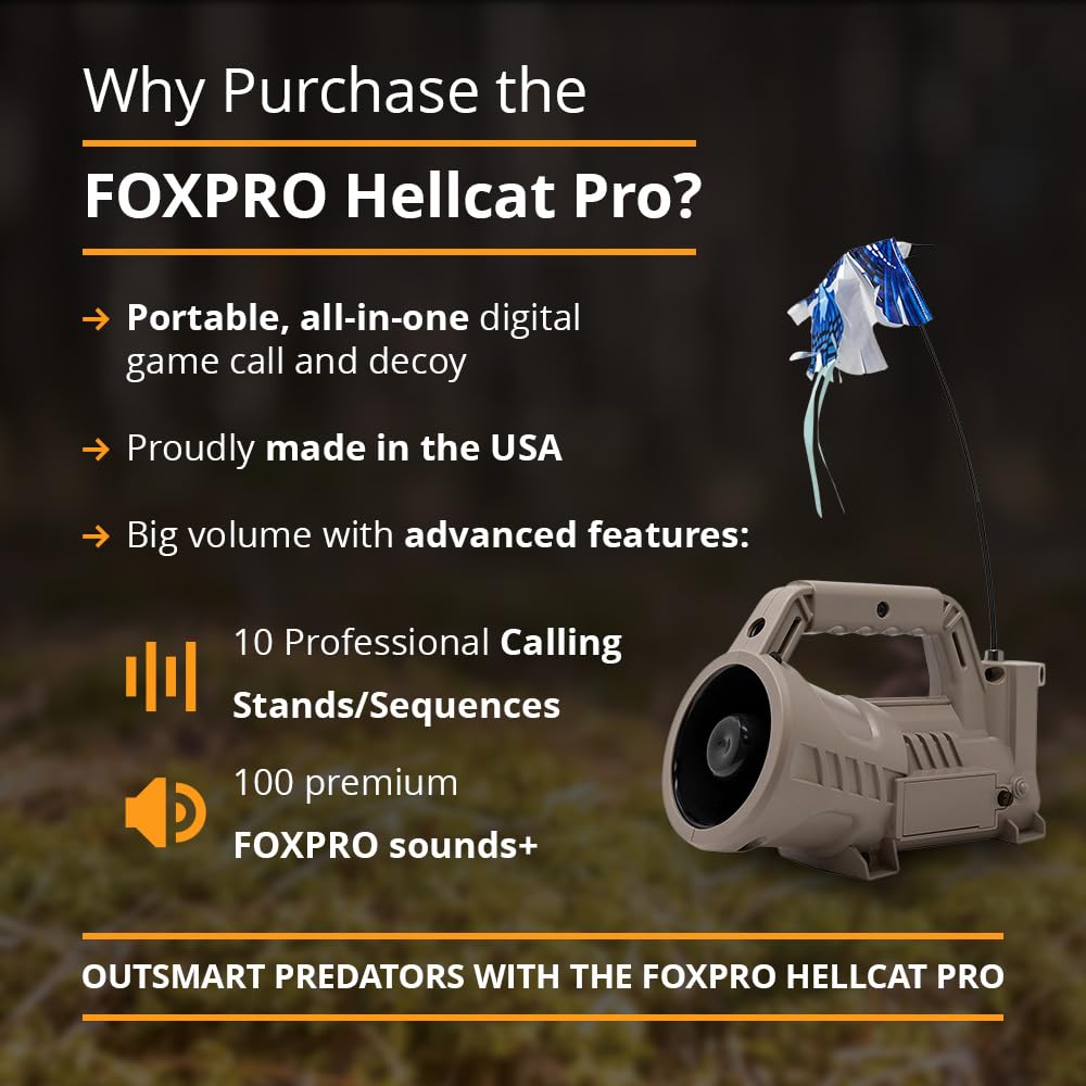 FOXPRO Hellcat Pro auxiliary jack for second decoy compatibility