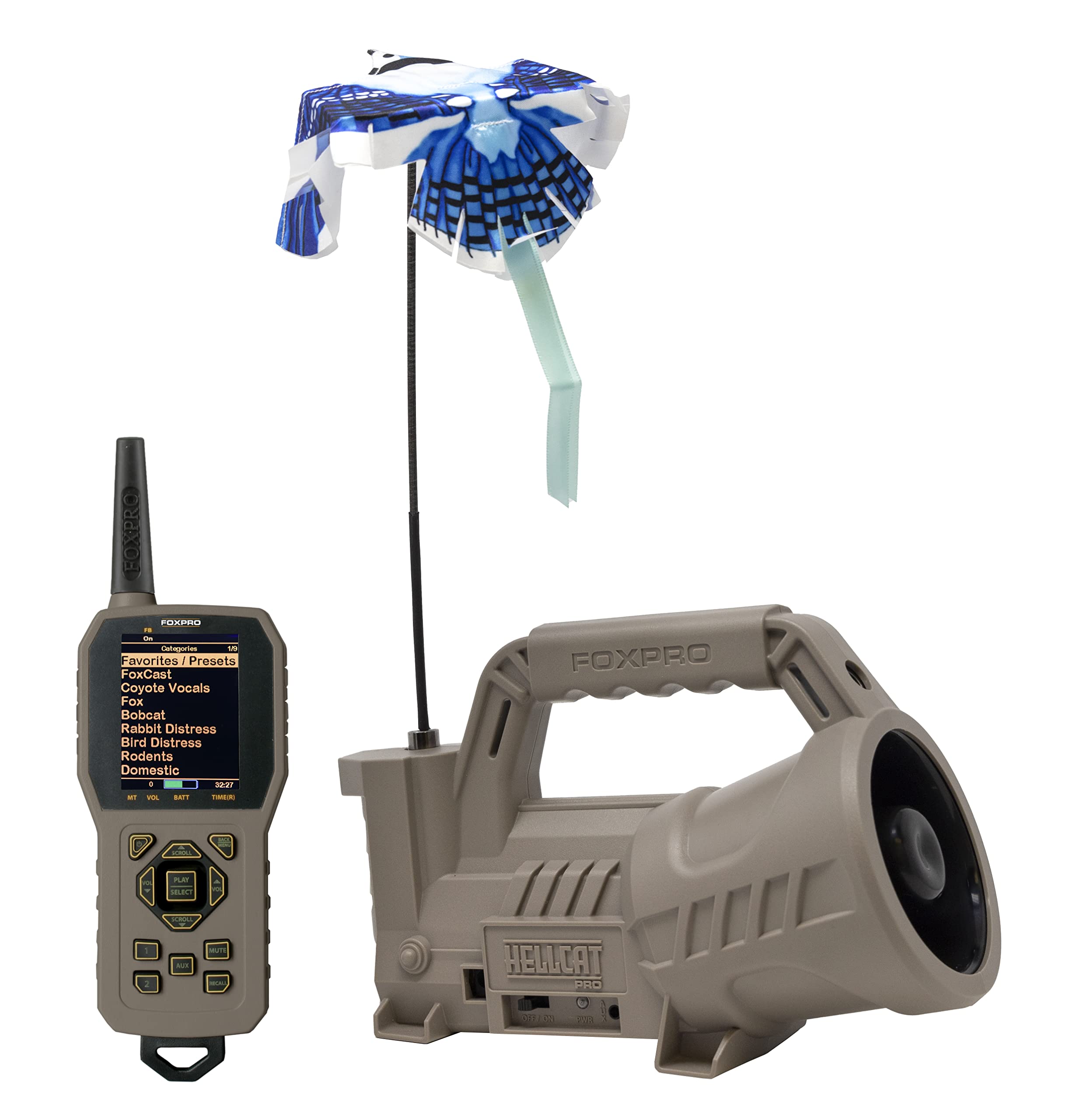 FOXPRO Hellcat Pro remote with backlit LCD for day and night hunting