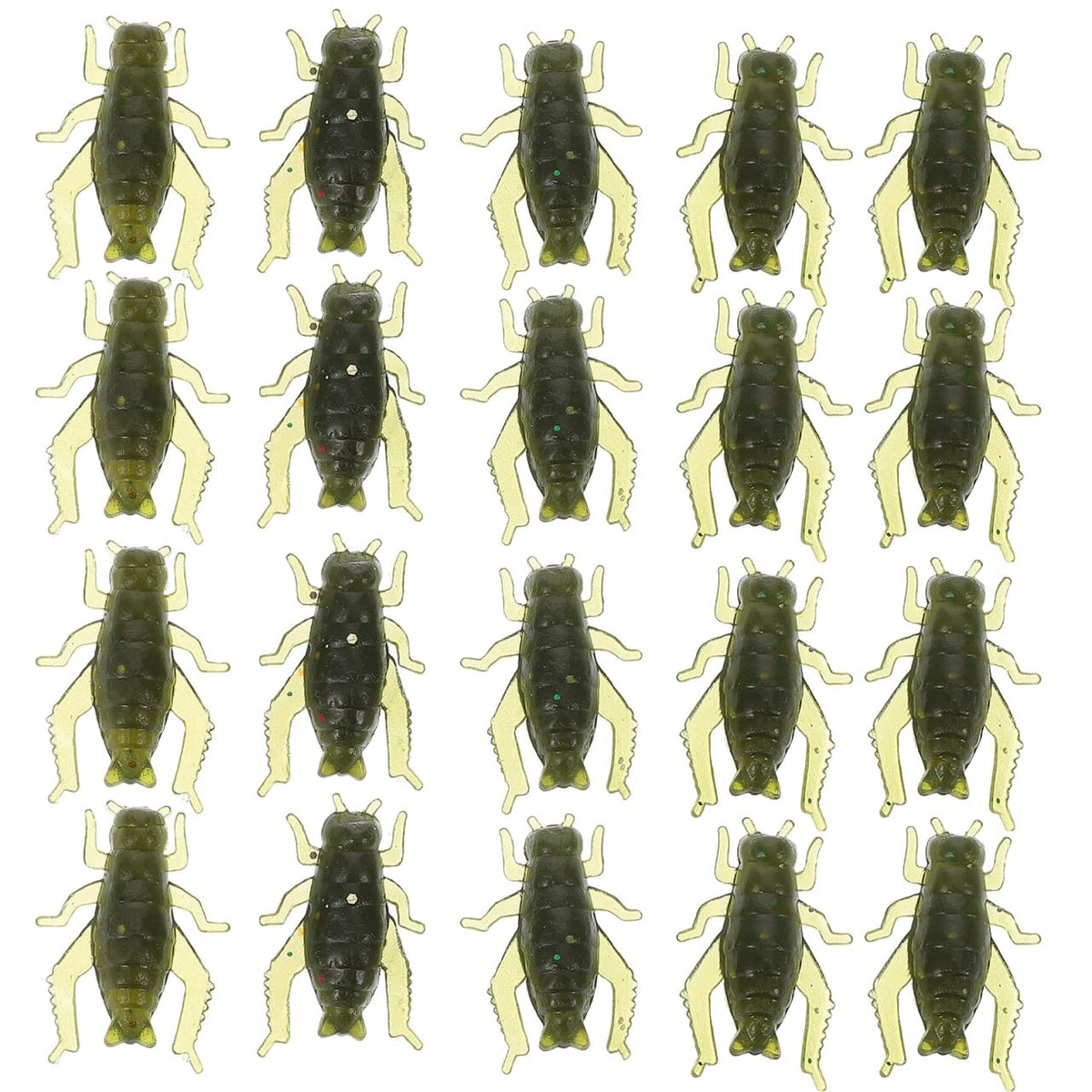 FOYTOKI cricket soft lure close-up shows lifelike movement for freshwater fishing