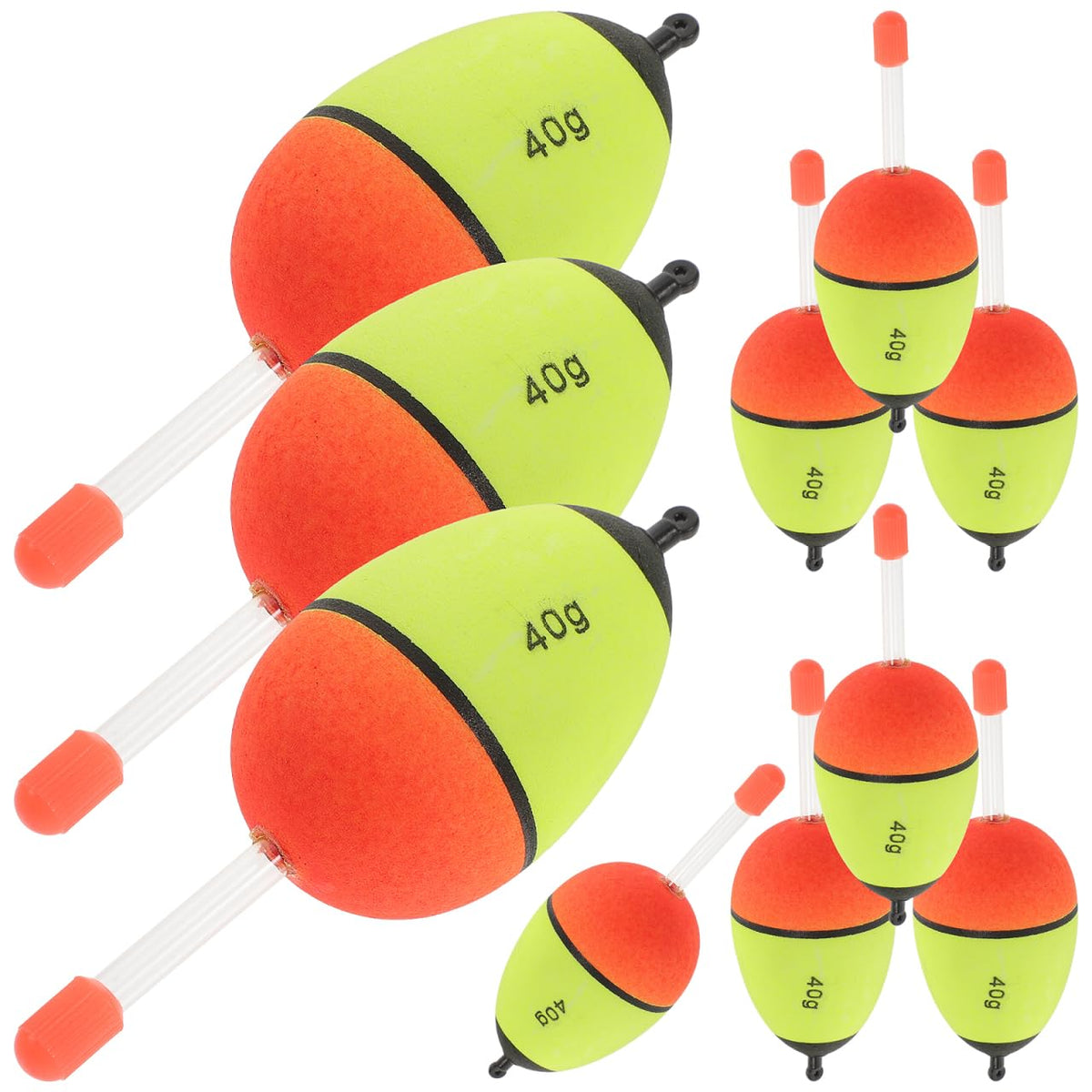 FOYTOKI luminous-stick float pack improves visibility during low light and bite detection