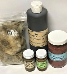 FPS Coyote Lure & Bait Kit 1 contents for field setup.