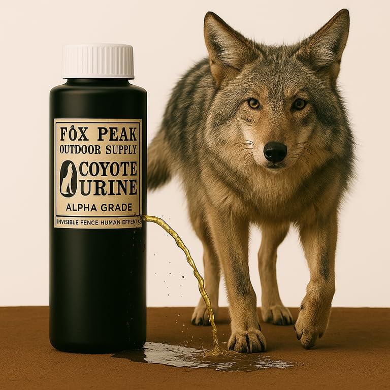 FPS Coyote Urine bottle front view for perimeter deterrence