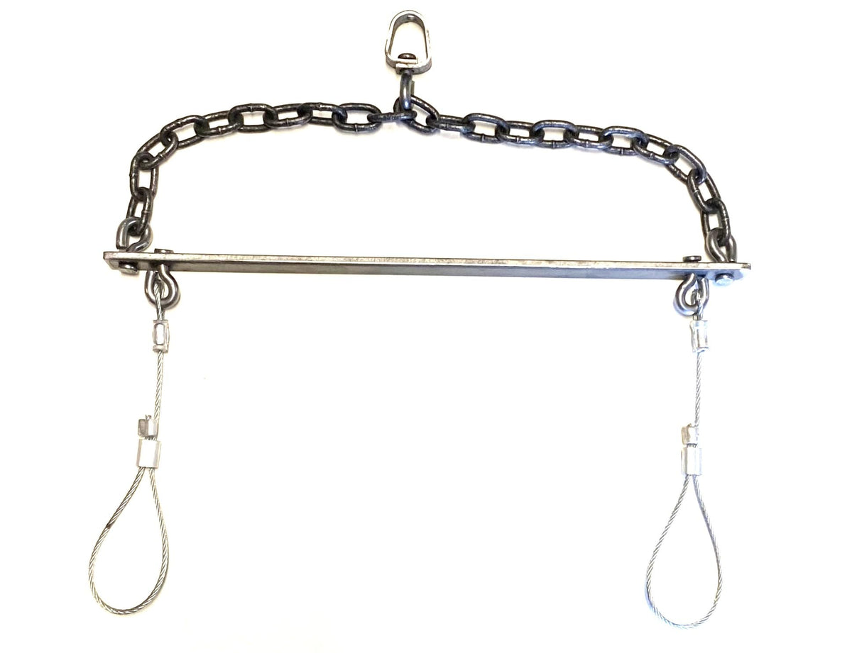 FPS Skinning Gambrel with adjustable ends securely holds small game during field dressing.