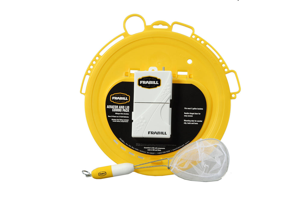 Frabill Aerator Lid Combo Pack with bucket lid and aerator components
