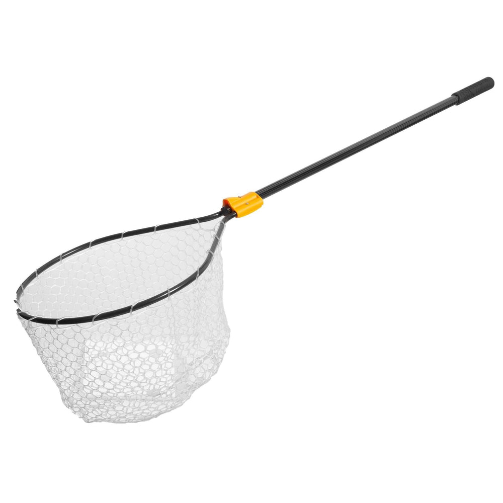 Frabill Conservation slide handle net with teardrop hoop for safe catch-and-release