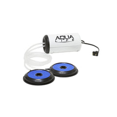 Frabill Dual 110V aerator keeps bait alive in a 100-gallon livewell