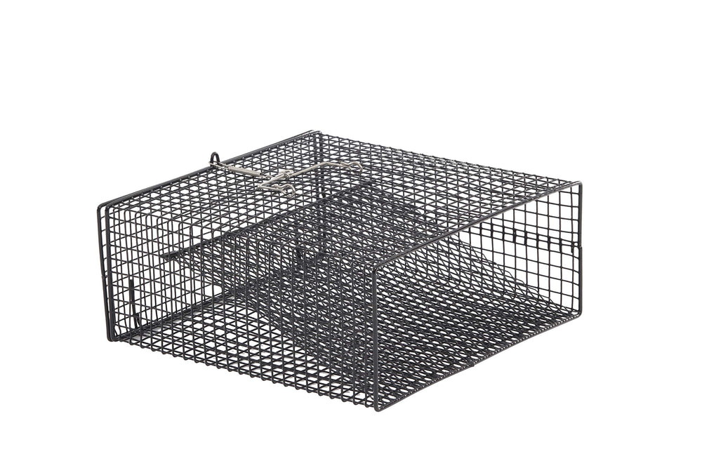 FRABILL flat-bottom crawfish trap with low-profile design for easy placement and baiting