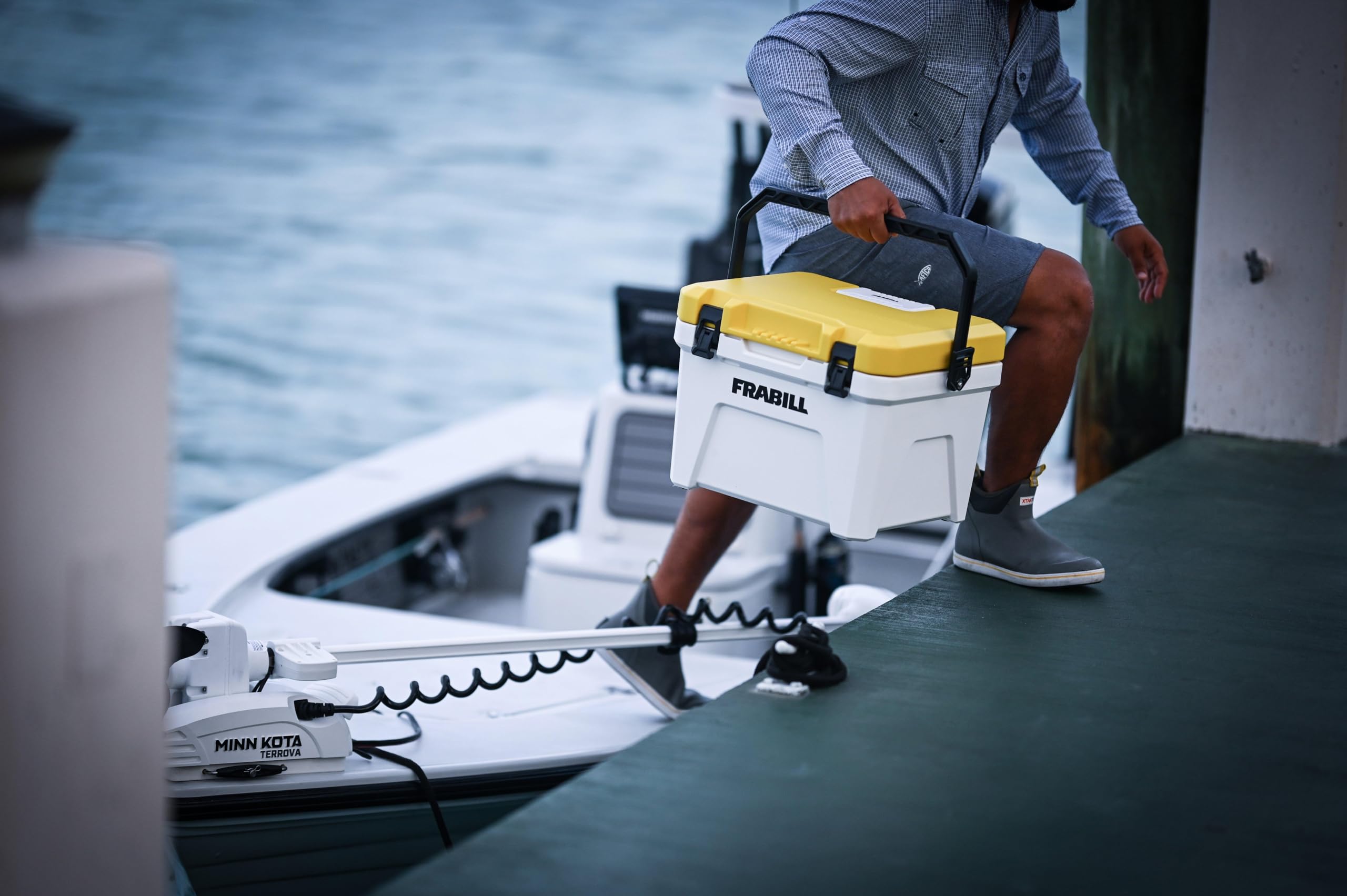 Frabill Magnum ice chest potential for drinks and small gear when not used for bait.