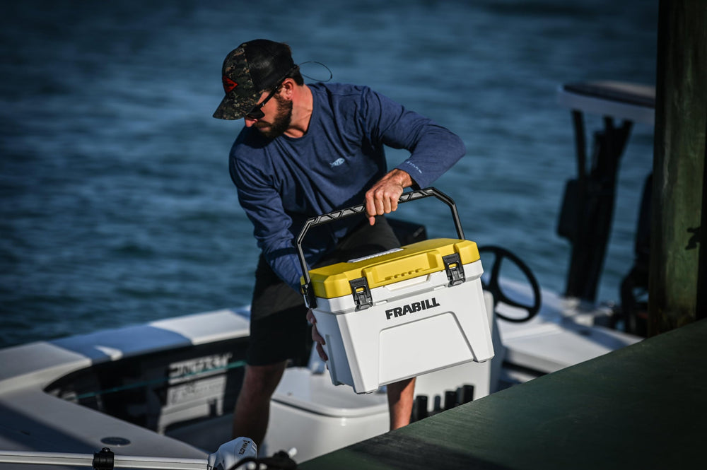Frabill Magnum converts to an ice chest mode when not fishing