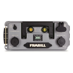 Frabill Pow'R Source Box shows 12V 10Ah battery and ports