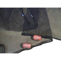 Frabill Seine Net 4x12 with black camouflage for efficient bait collection and quick drying.