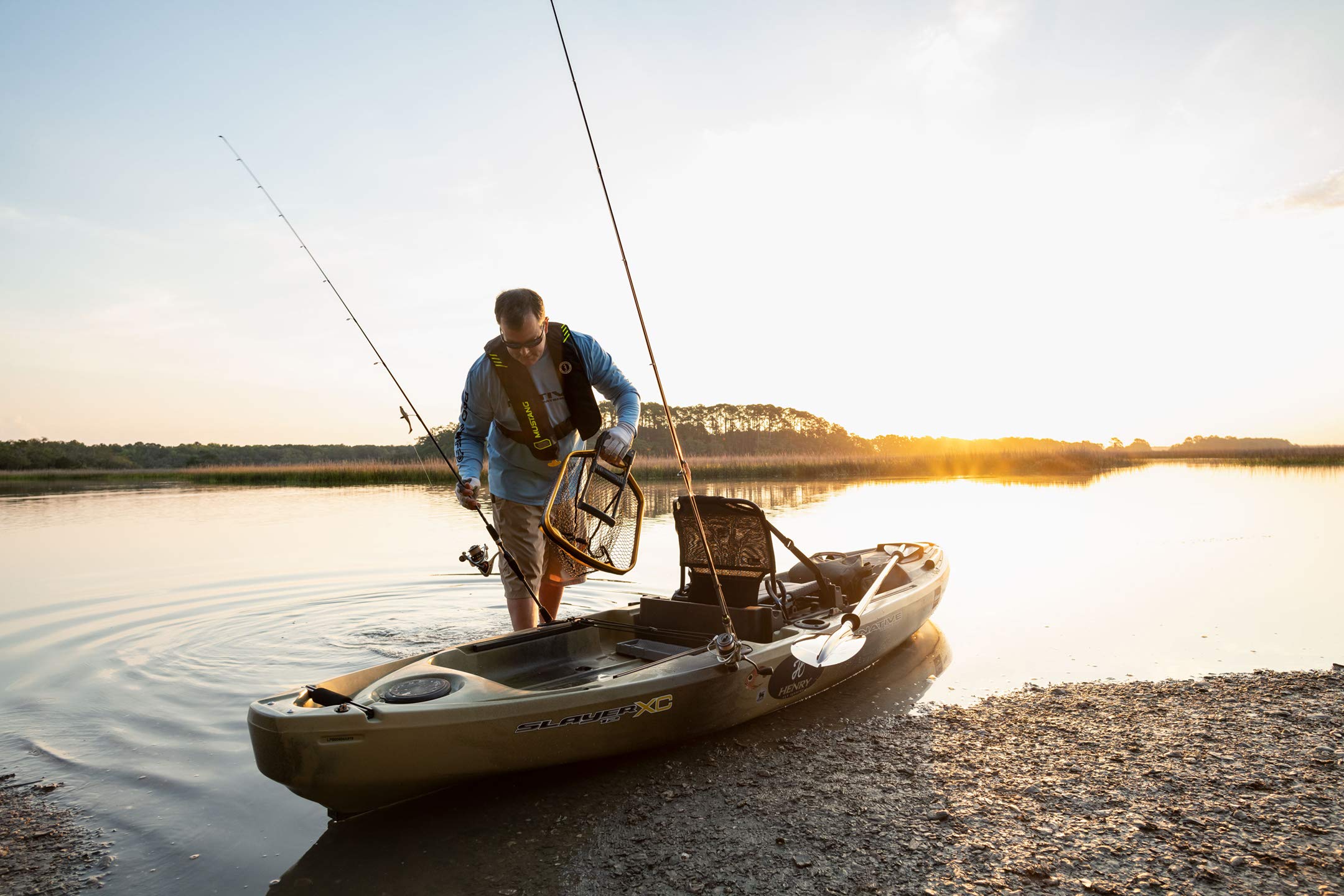 Conservation netting protects fish during handling