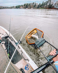 Reflective hoop improves visibility during low-light fishing