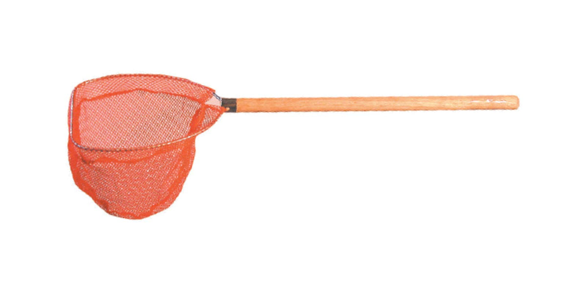 Frabill Wooden Bait Net with 6x6 hoop for gentle live bait capture.