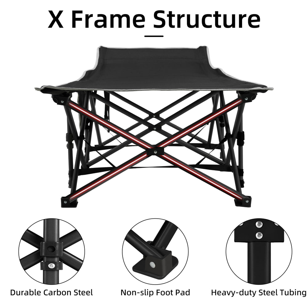 Fragess 600 lbs capacity cot offers solid support for adults