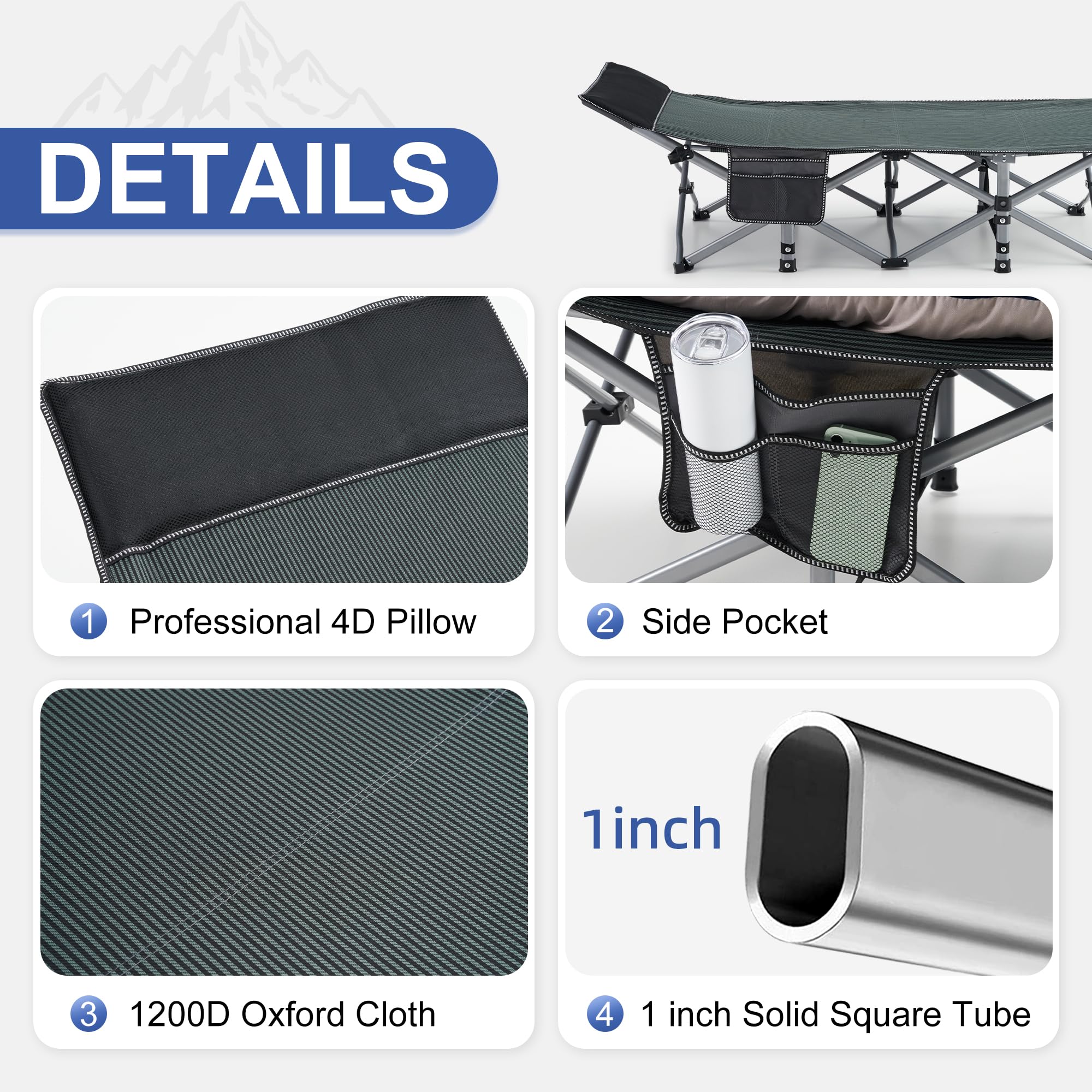 Fragess cot carry bag image showcases easy transport for camping trips.