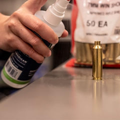 Fast-drying lubricant for resizing cases; prevents sticking