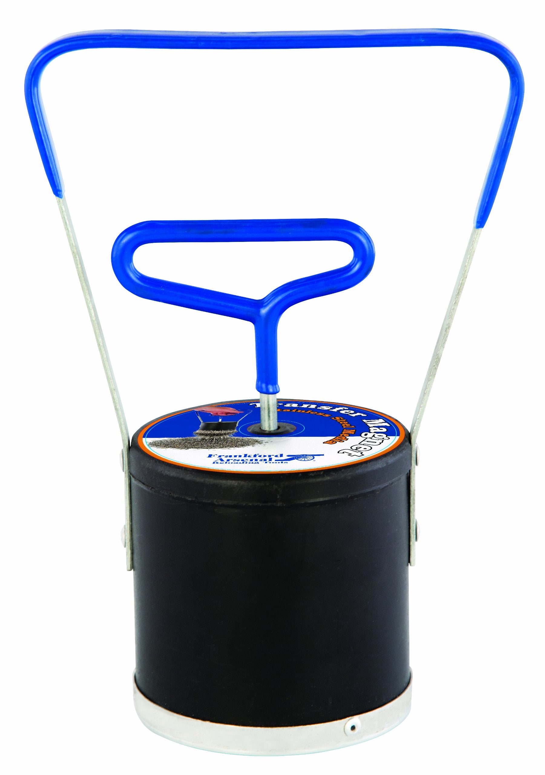 Frankford Arsenal Media Transfer Magnet picking up stainless steel pins