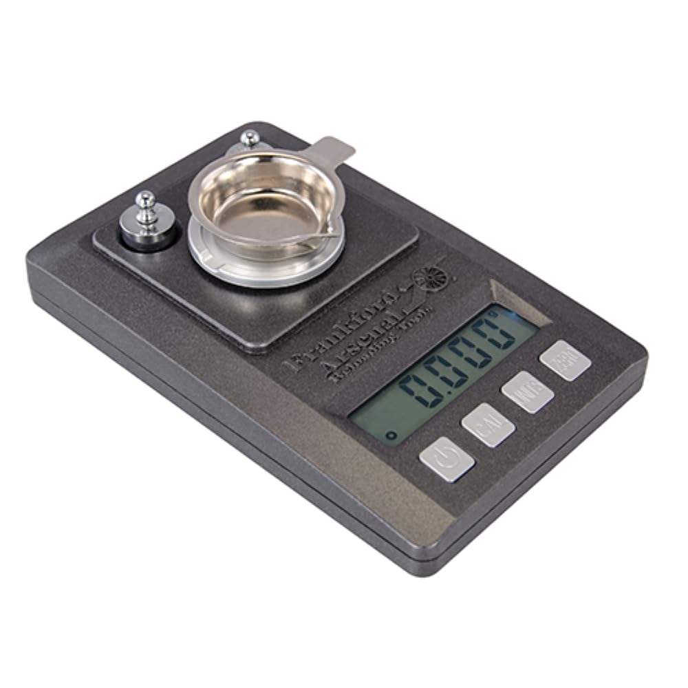 Frankford Arsenal Platinum Series precision scale on bench